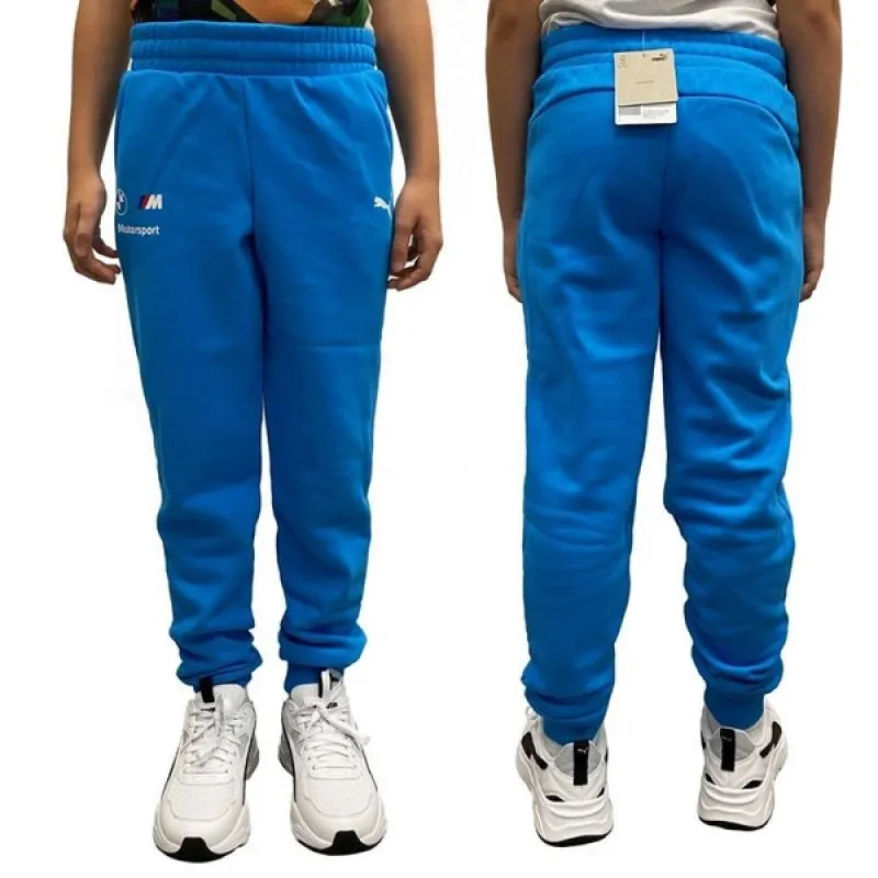 Puma BMW Kids' Sporty Blue Sweatpants with Soft Touch Lining