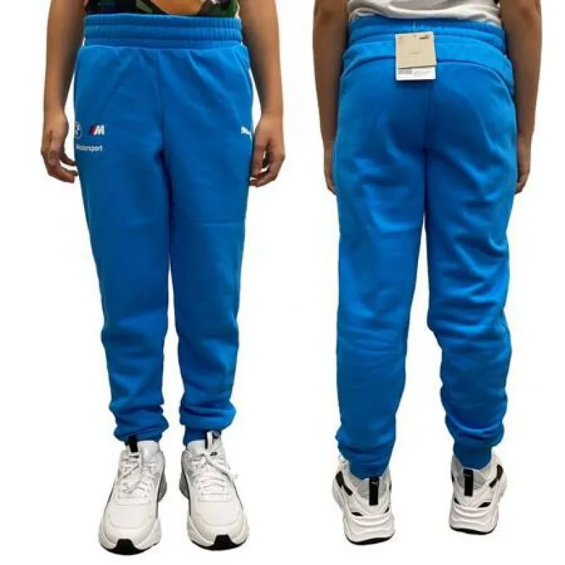 Puma BMW Kids' Sporty Blue Sweatpants with Soft Touch Lining