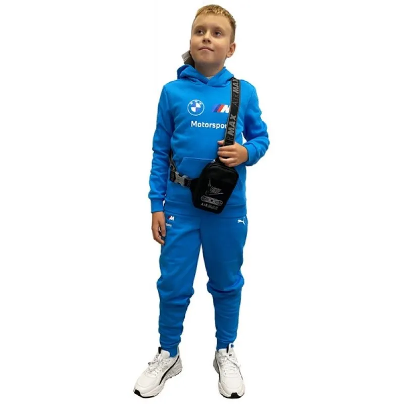 Puma BMW Kids' Sporty Blue Sweatpants with Soft Touch Lining