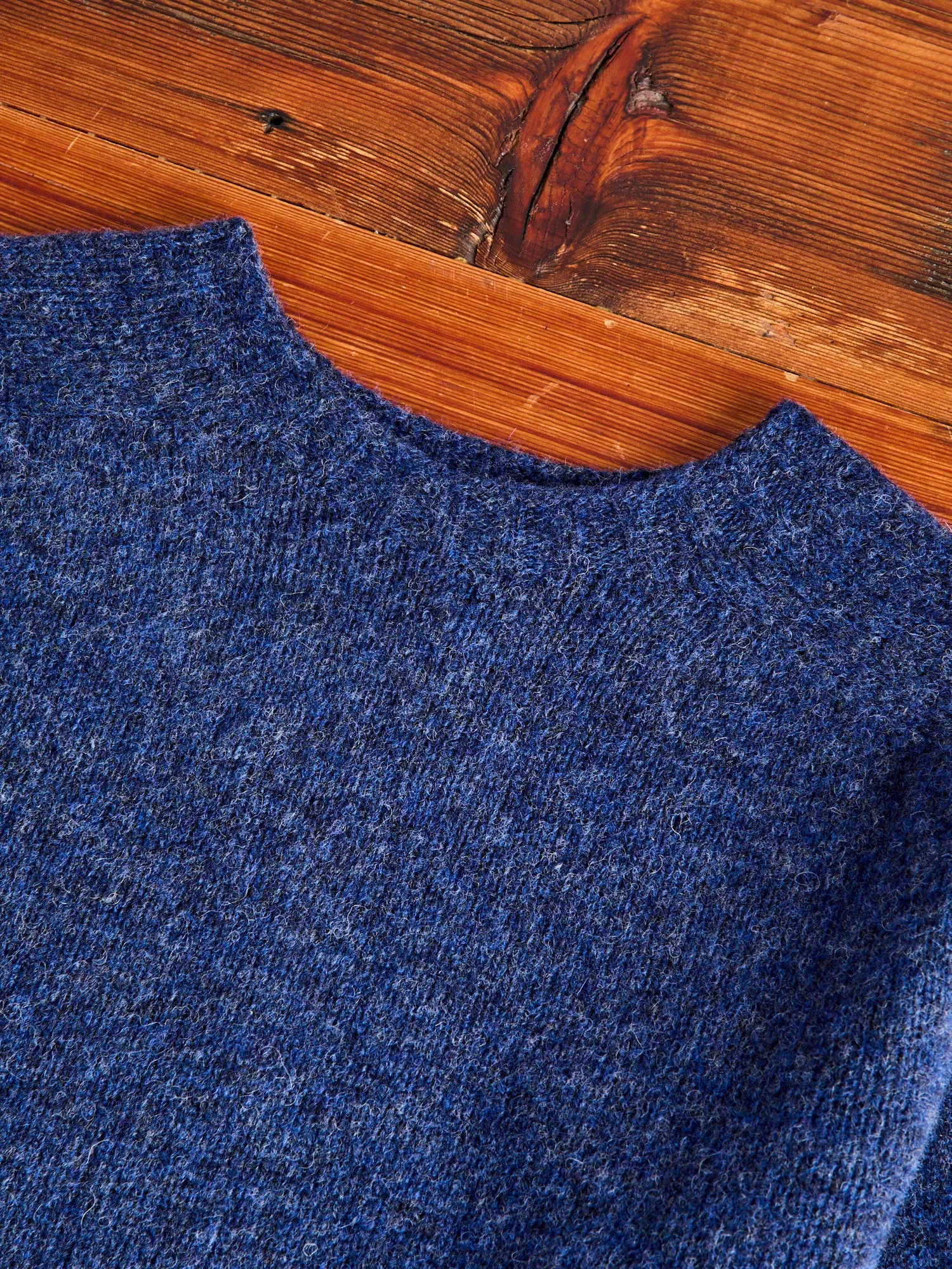 "Birth of the Cool" Wool Sweater in Denim
