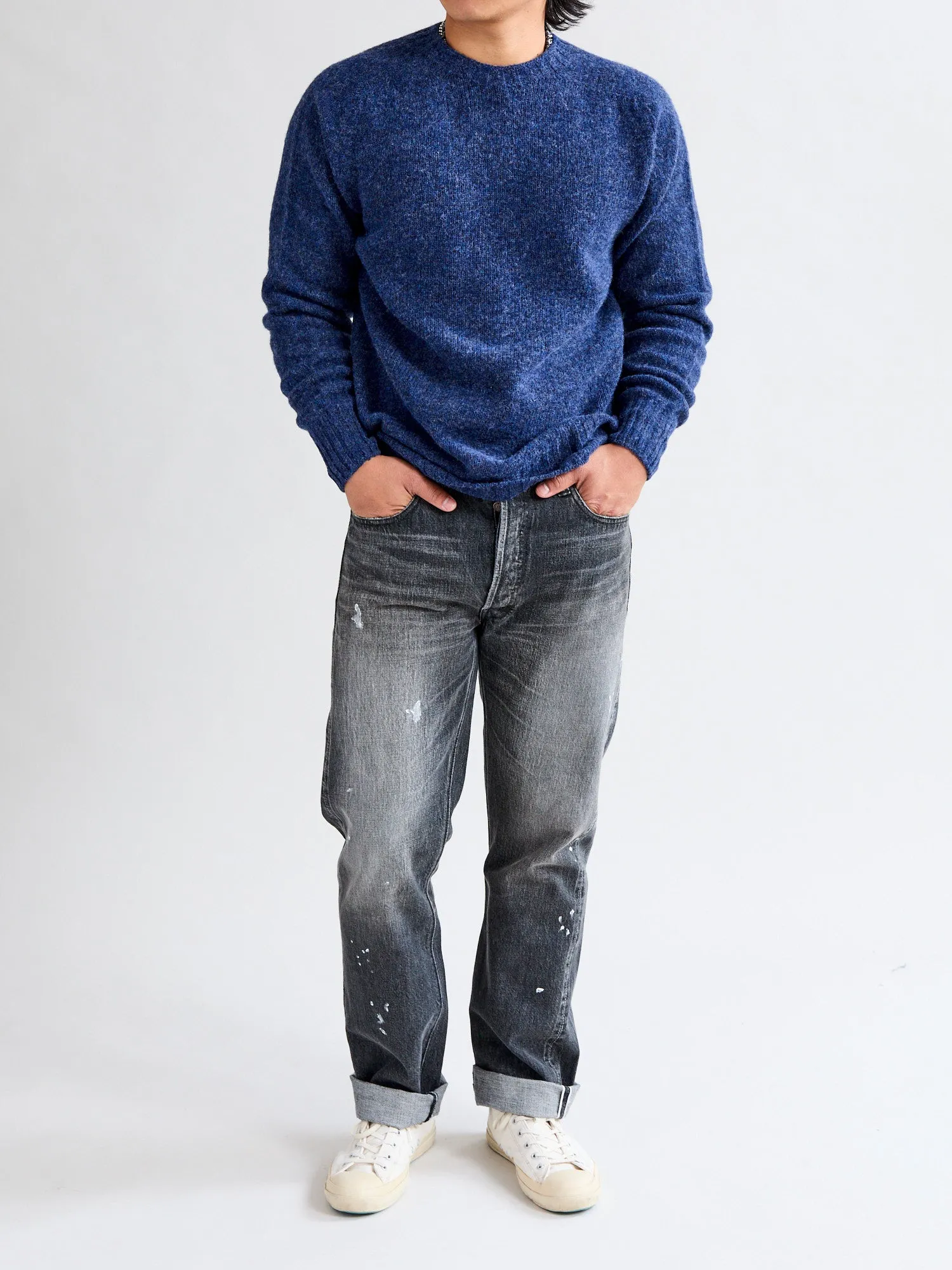 "Birth of the Cool" Wool Sweater in Denim