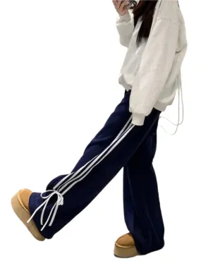 Right on Track Navy Sweatpants