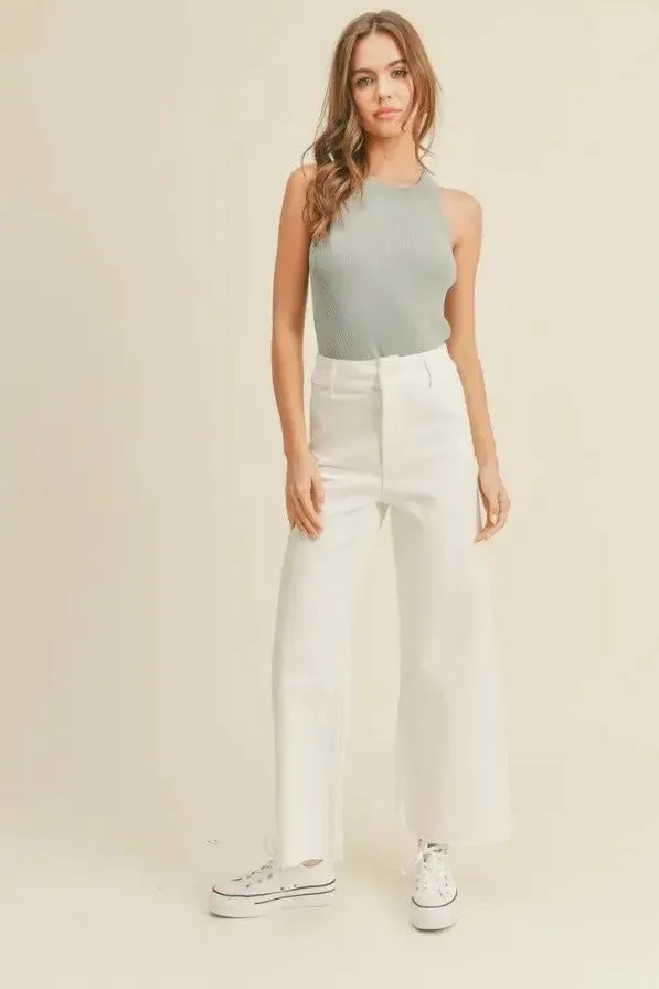 Seafoam Classic Ribbed Tank Top