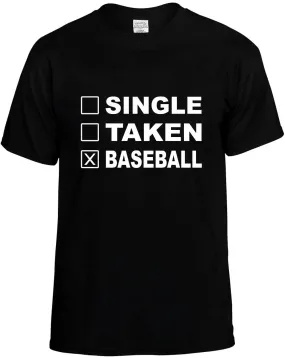 Single Taken Baseball Unisex T-Shirt Novelty Graphic Tee Shirt