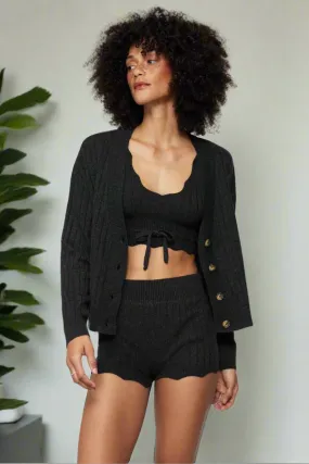 Spiritual Gangster Hudson Pointelle Cardigan