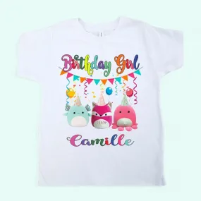 Squishmallows shirt | squishmallows birthday shirt | Girls Birthday Shirt