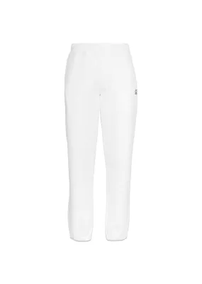 Sweatpants Jogging Pant Diagonal Raised Fleece - Gauze White