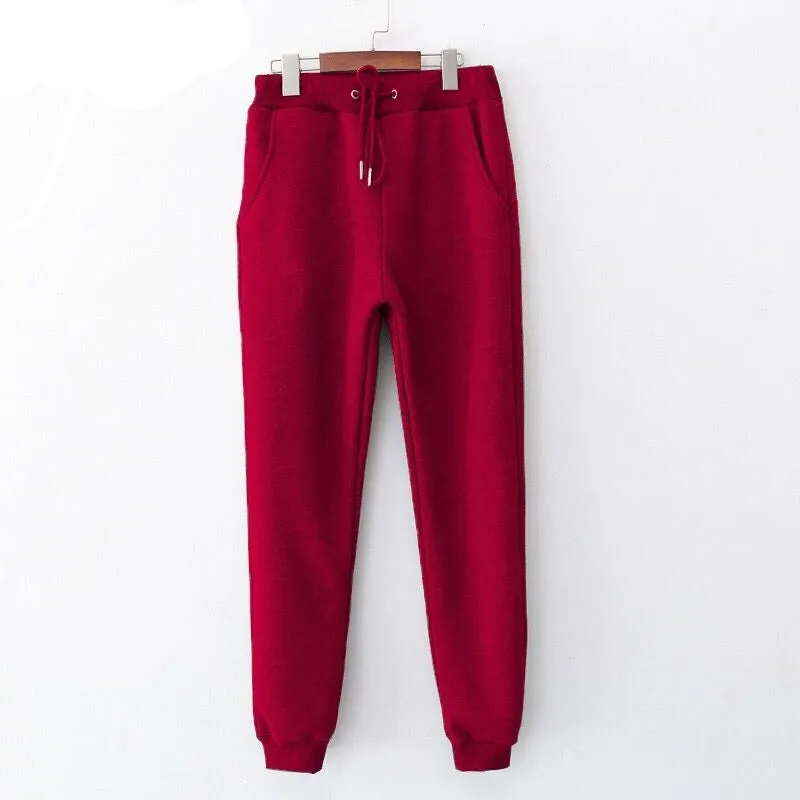 Thick Warm Winter Loose High Waist Sweatpants