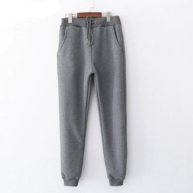 Thick Warm Winter Loose High Waist Sweatpants