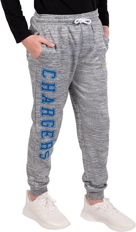 Ultra Game NFL Official Youth Super Soft Game Day Jogger Sweatpants, Los Angeles Chargers|Los Angeles Chargers