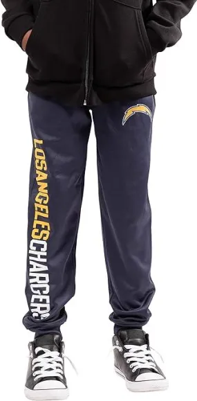 Ultra Game NFL Official Youth Super Soft Game Day Jogger Sweatpants, Los Angeles Chargers|Los Angeles Chargers