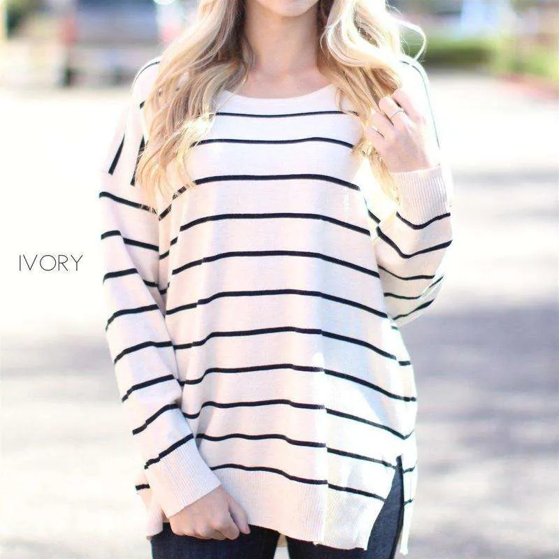 Ultra Soft Striped Tunic | S-3XL