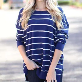 Ultra Soft Striped Tunic | S-3XL