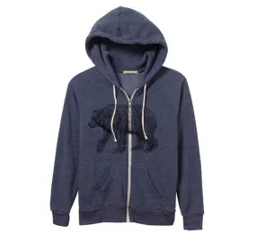 Unisex Eco-Navy Bear Hoodie