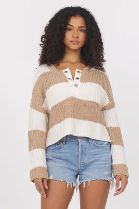 Vintage Havana Stripe Crop Sweater