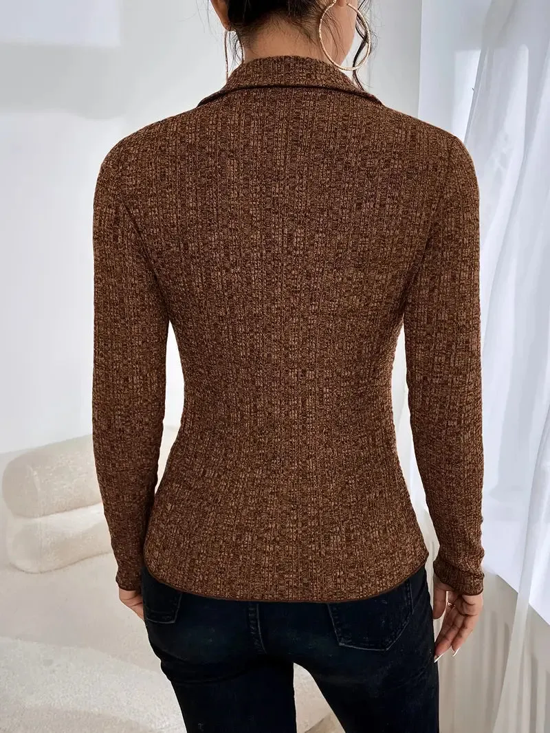 Women's Polyester Knit Cardigan