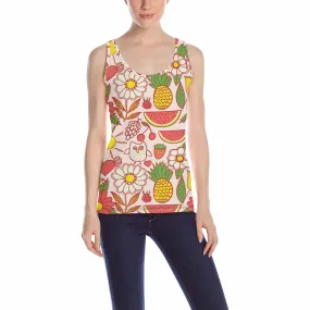 Womens Tank Tops print with cute fresh fruits