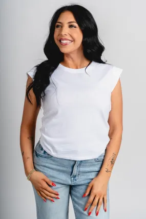 Z Supply Camino top white