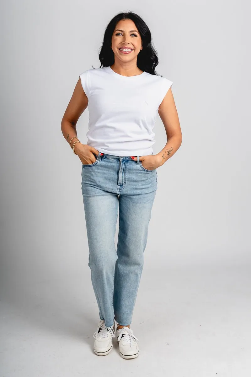Z Supply Camino top white