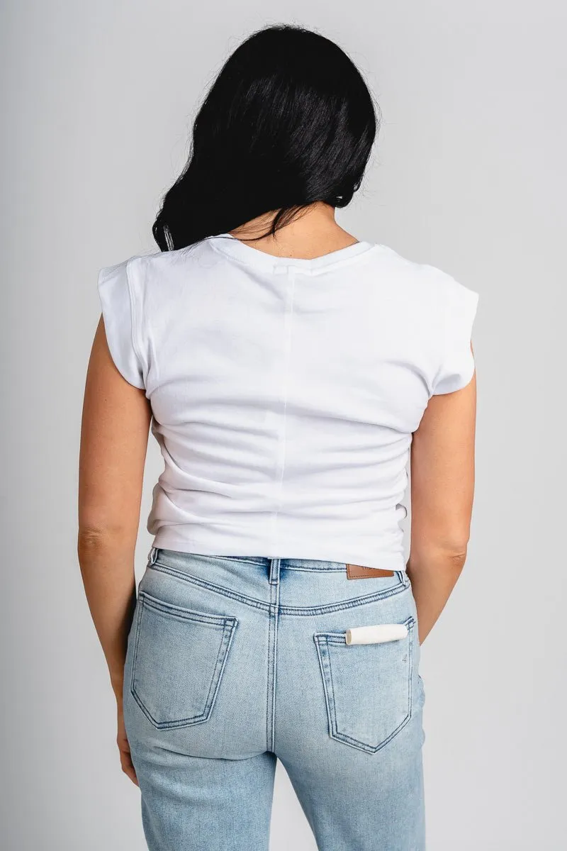 Z Supply Camino top white