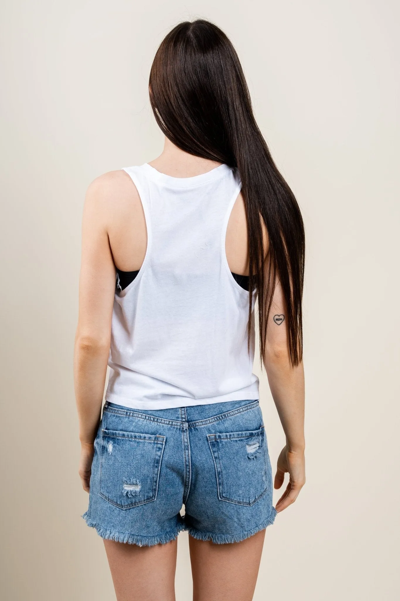 Z Supply skimmer pocket tank top white